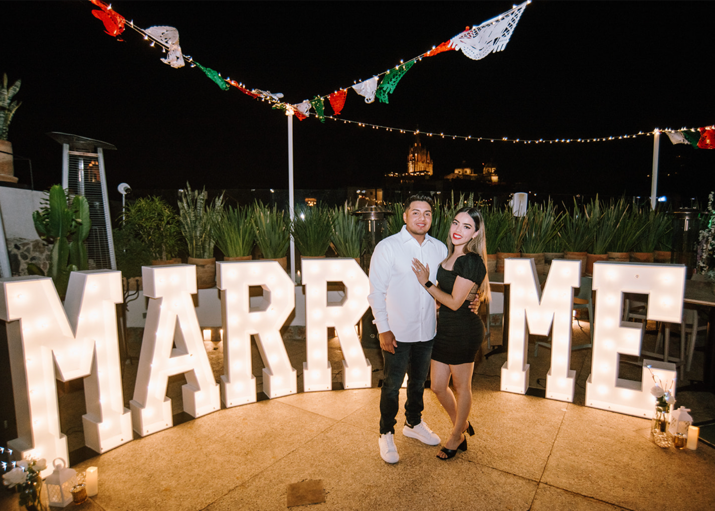 Cena romántica Bohemia San Miguel de Allende