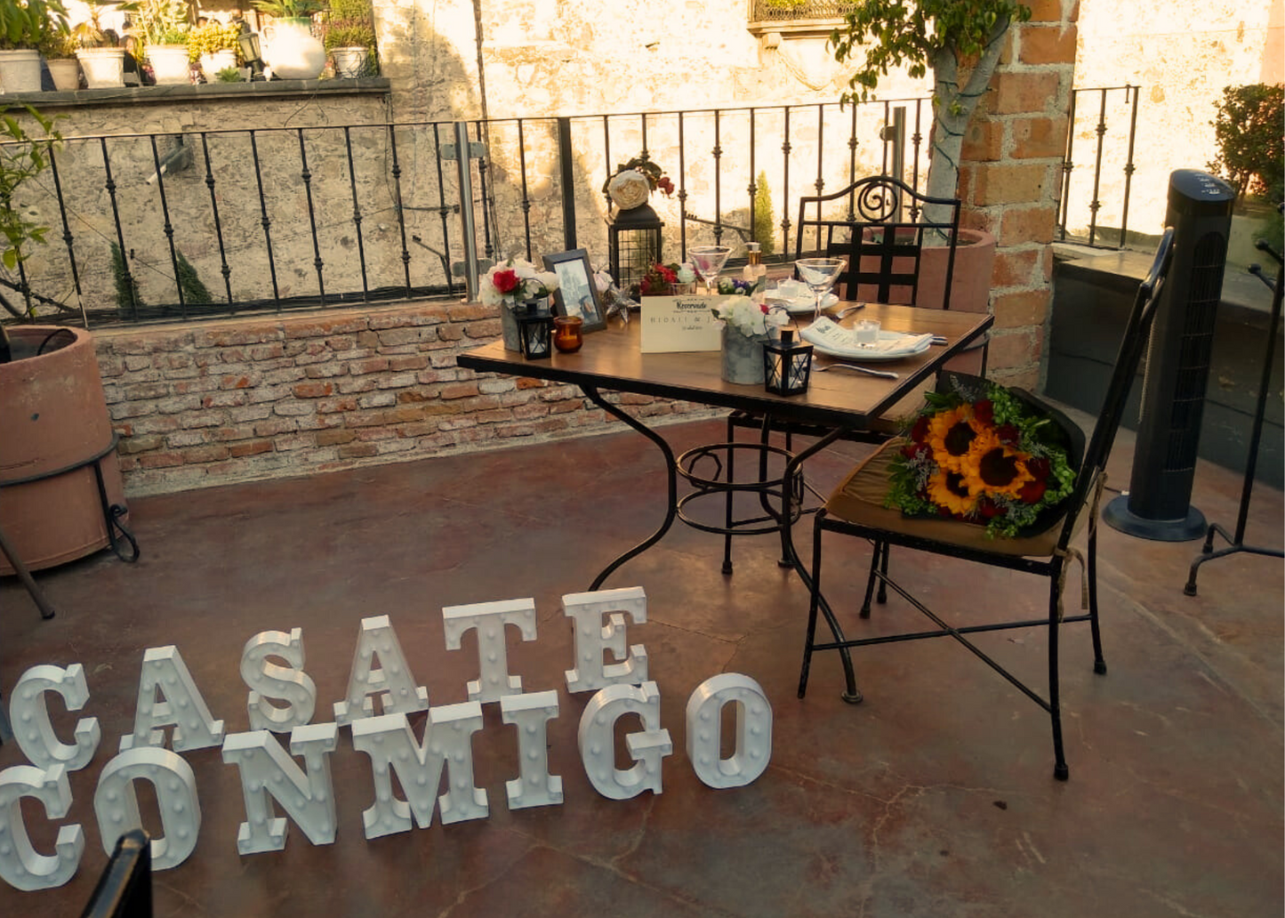 Cena romántica Parroquia San Miguel de Allende