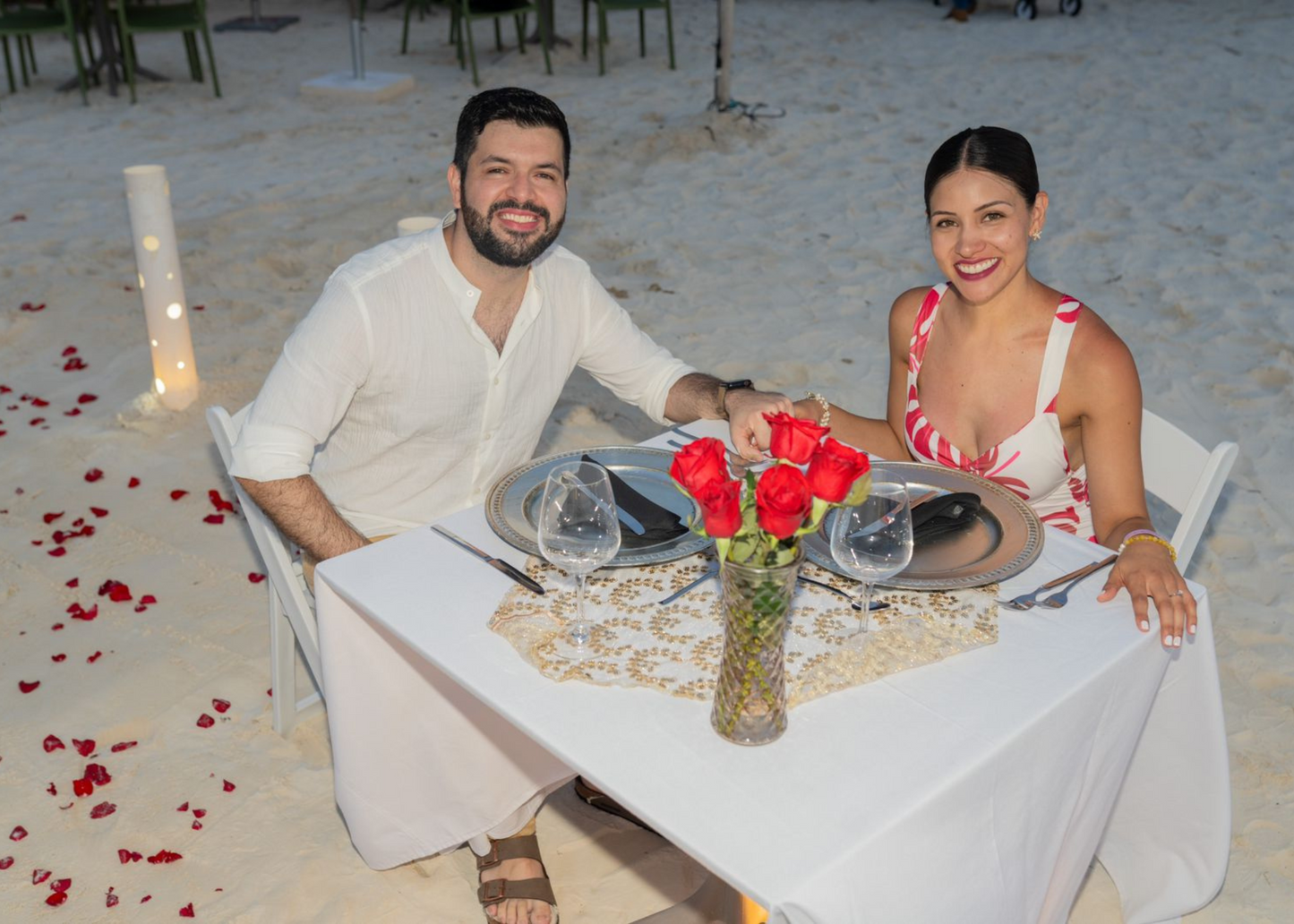 Cena romántica Playa Cancún