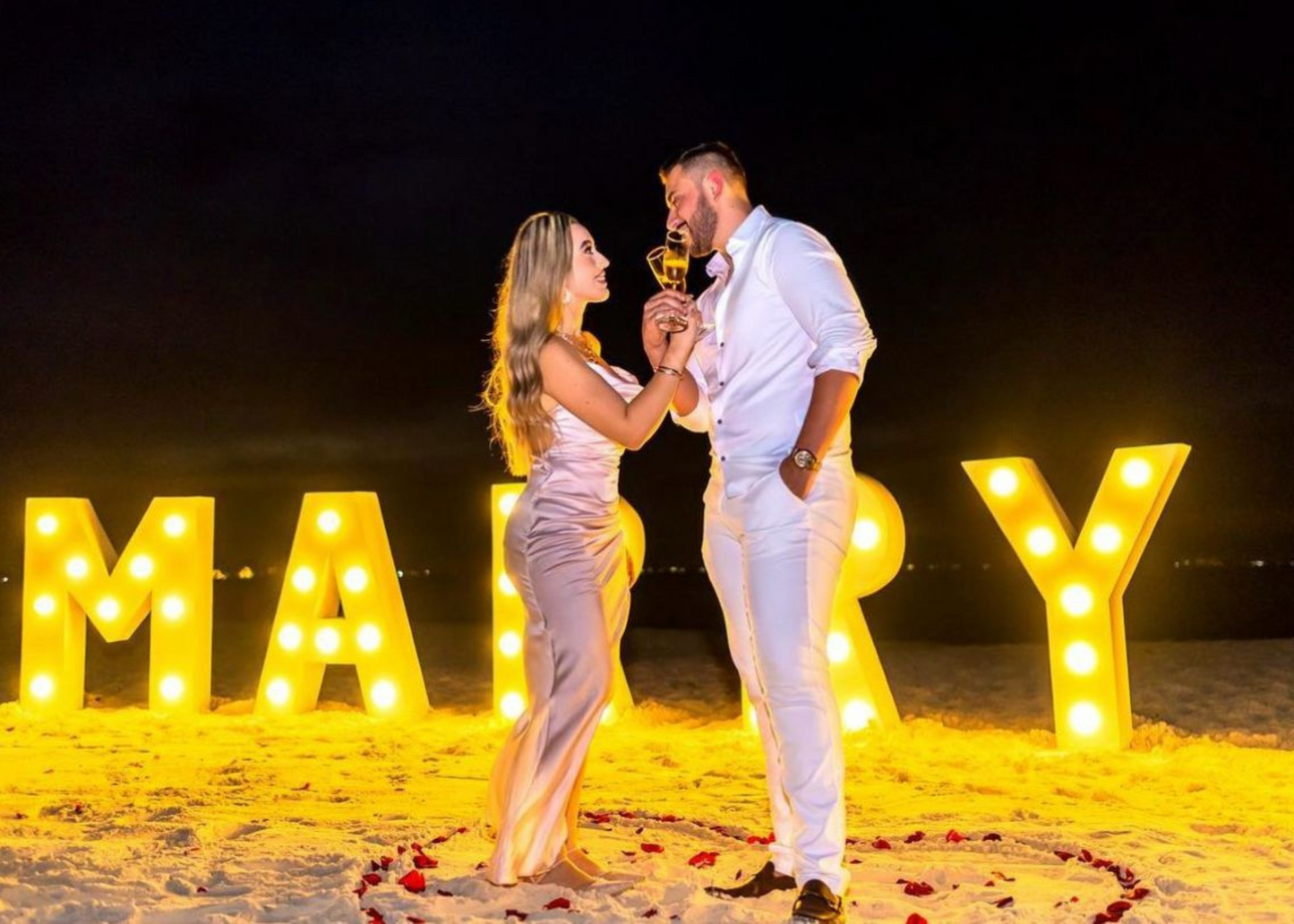 Cena romántica Playa Cancún