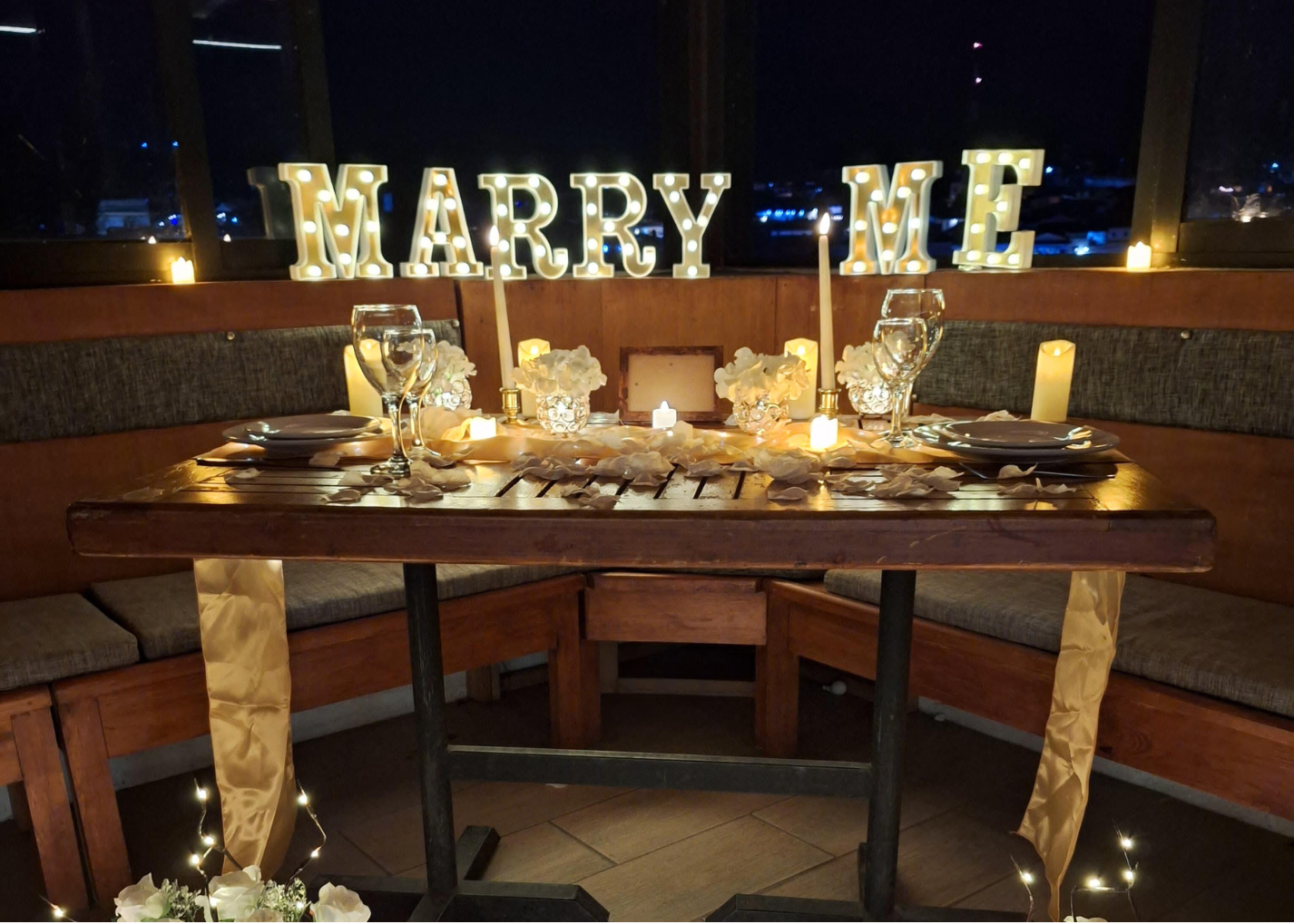 Cena romántica Terraza Valle de Bravo