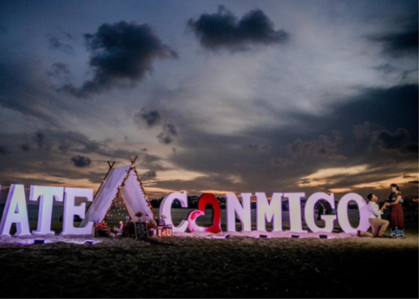 Teepee en playa Acapulco