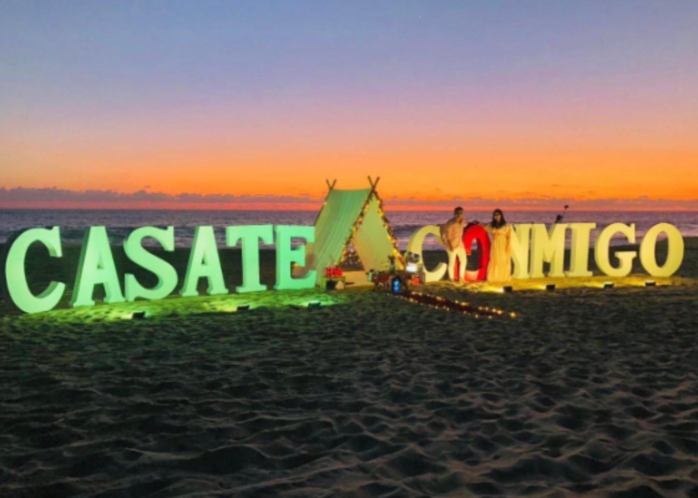 Teepee en playa Acapulco