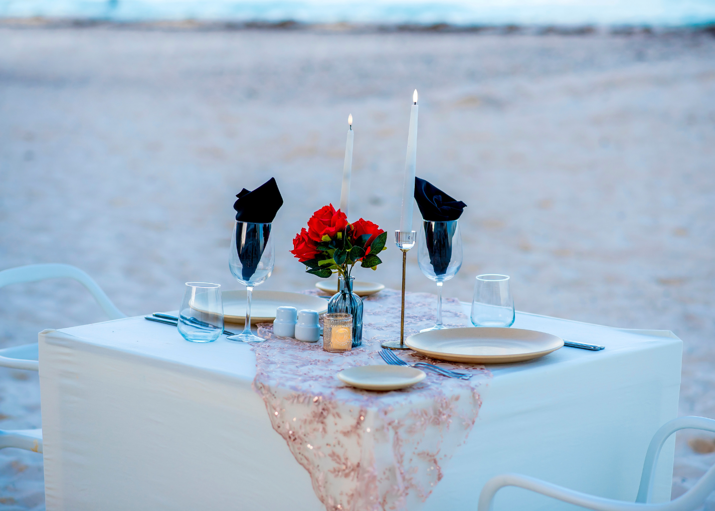 Cena romántica Playa Cancún