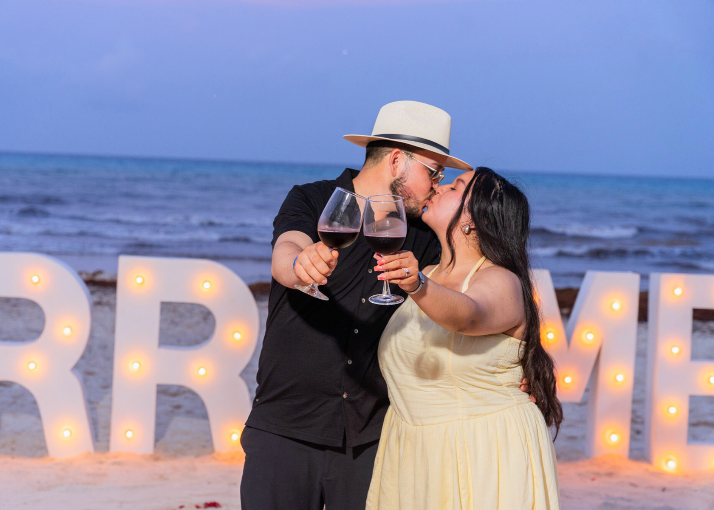 Cena romántica Playa Cancún
