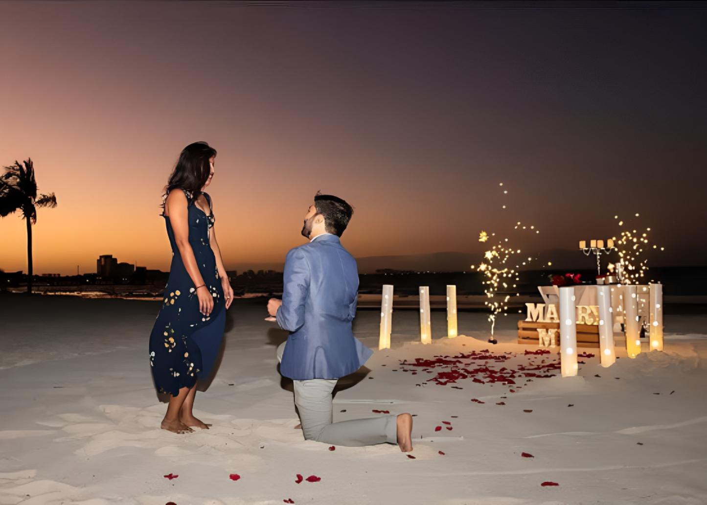 Cena romántica Playa Cancún