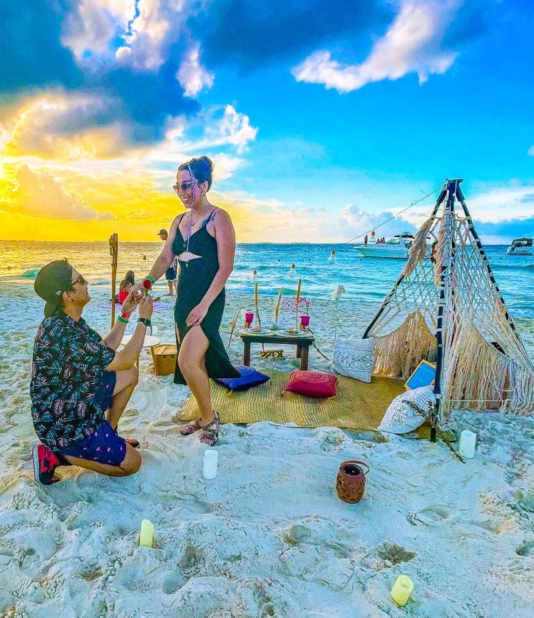 Entrega de anillo playa del carmen