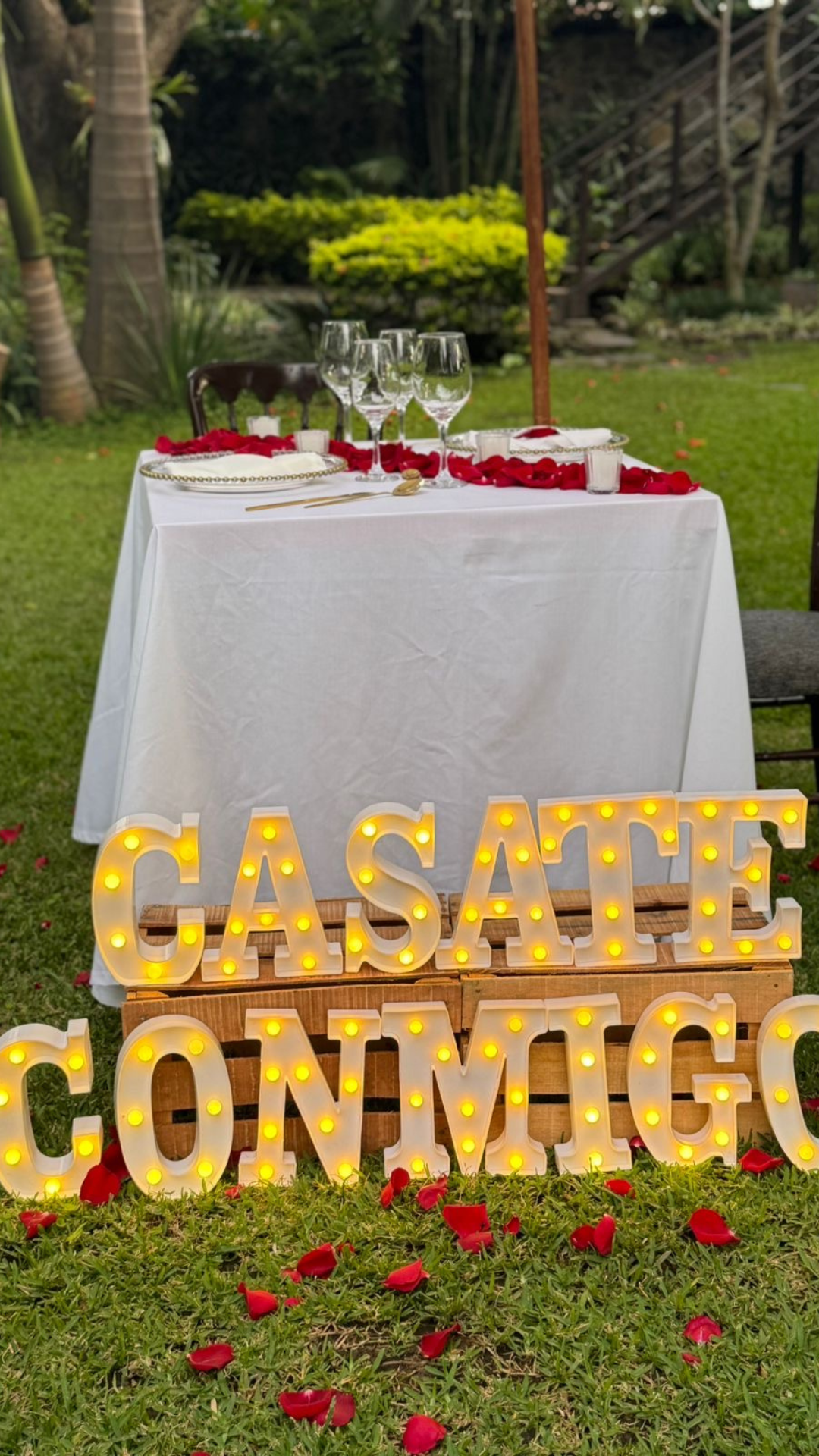 Cena privada jardín Cuernavaca