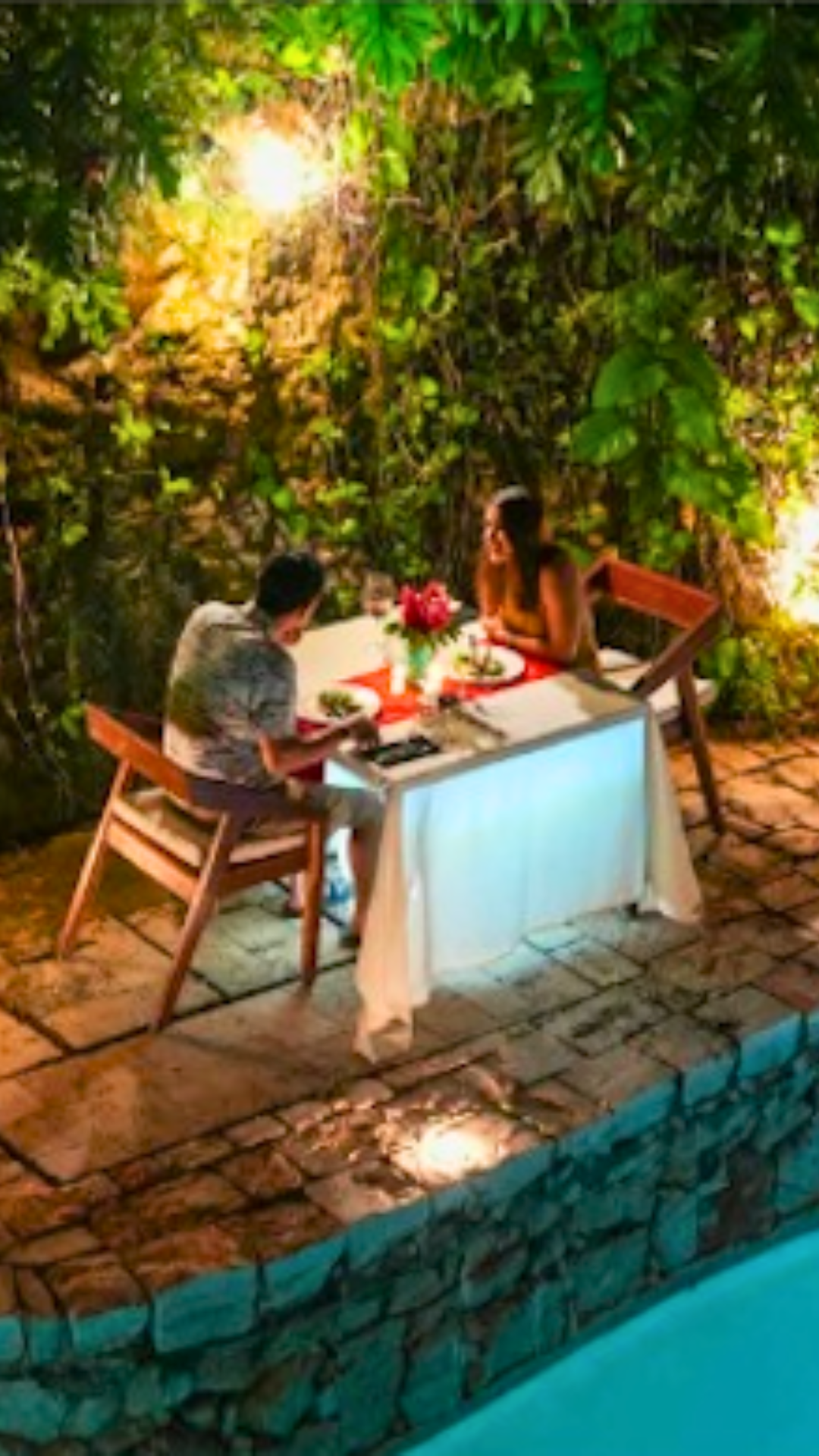 Cena privada en la Orilla del Río Mérida