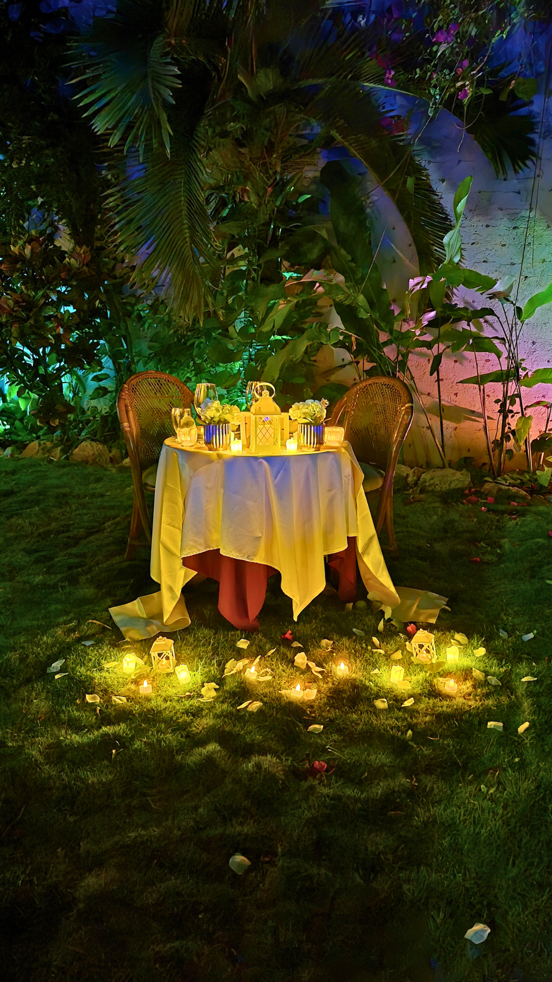 Cena romántica Jardín Mérida