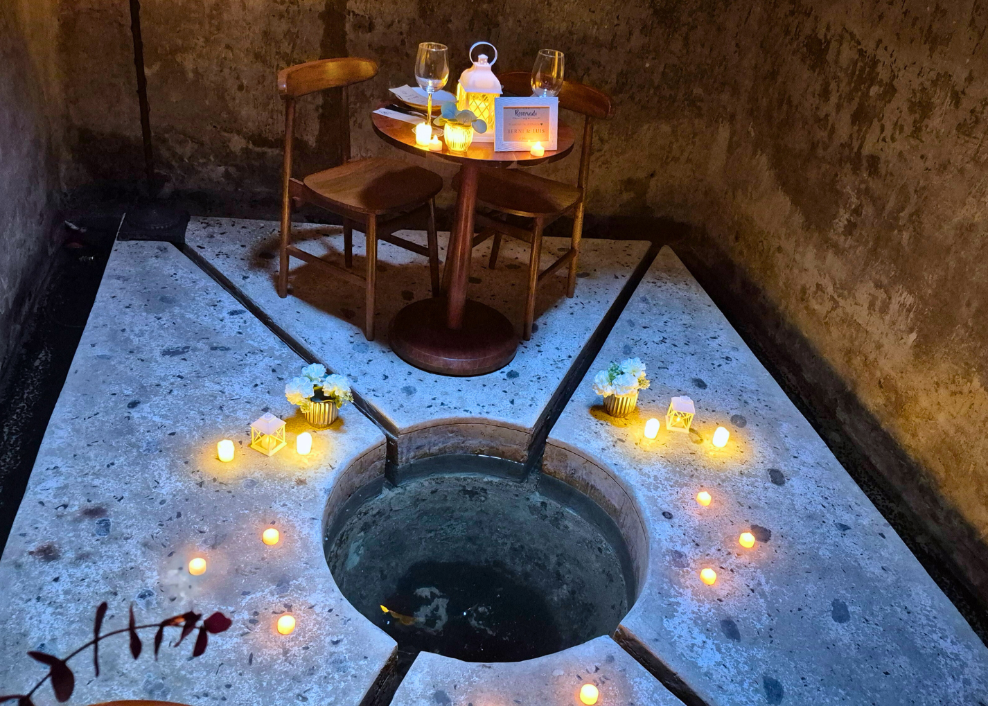 Cena privada en Pozo Mérida