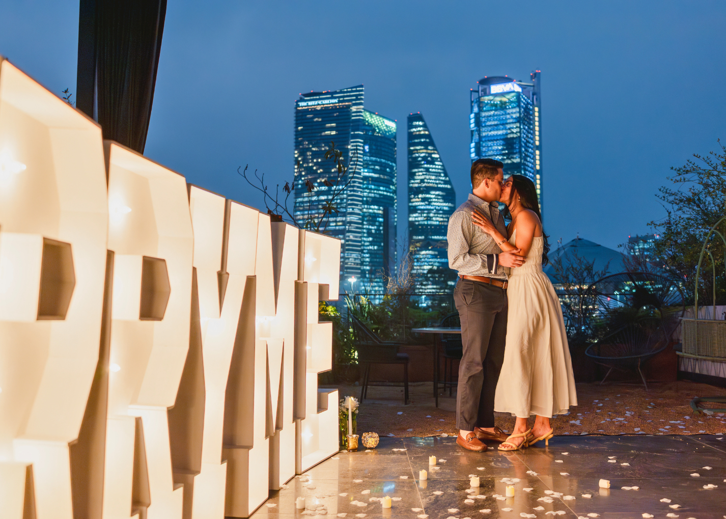 Brindis privado Roof Garden CDMX