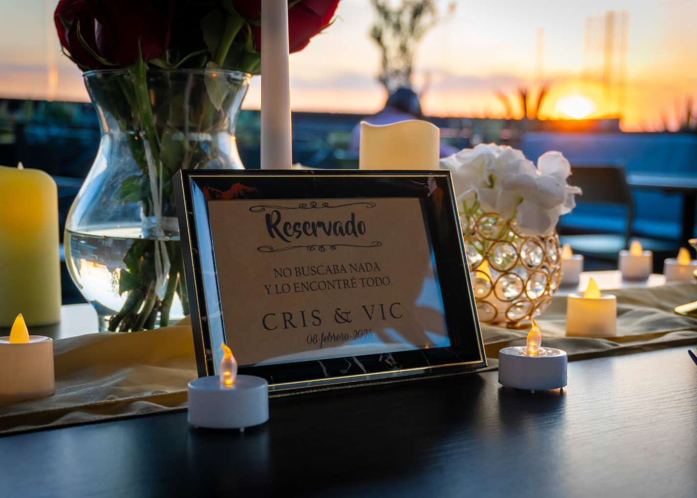 Cena romántica Terraza Puebla