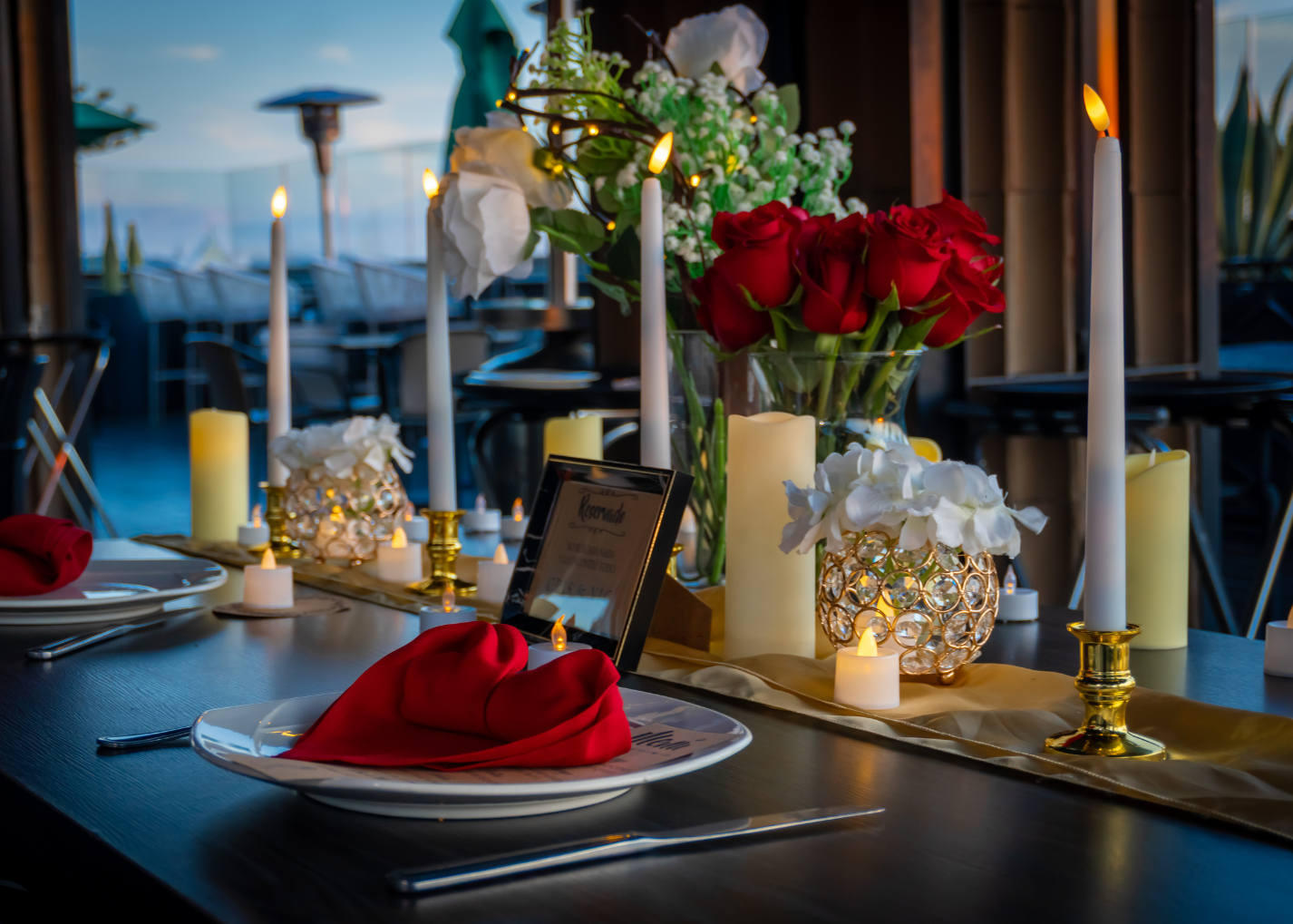 Cena romántica Terraza Puebla