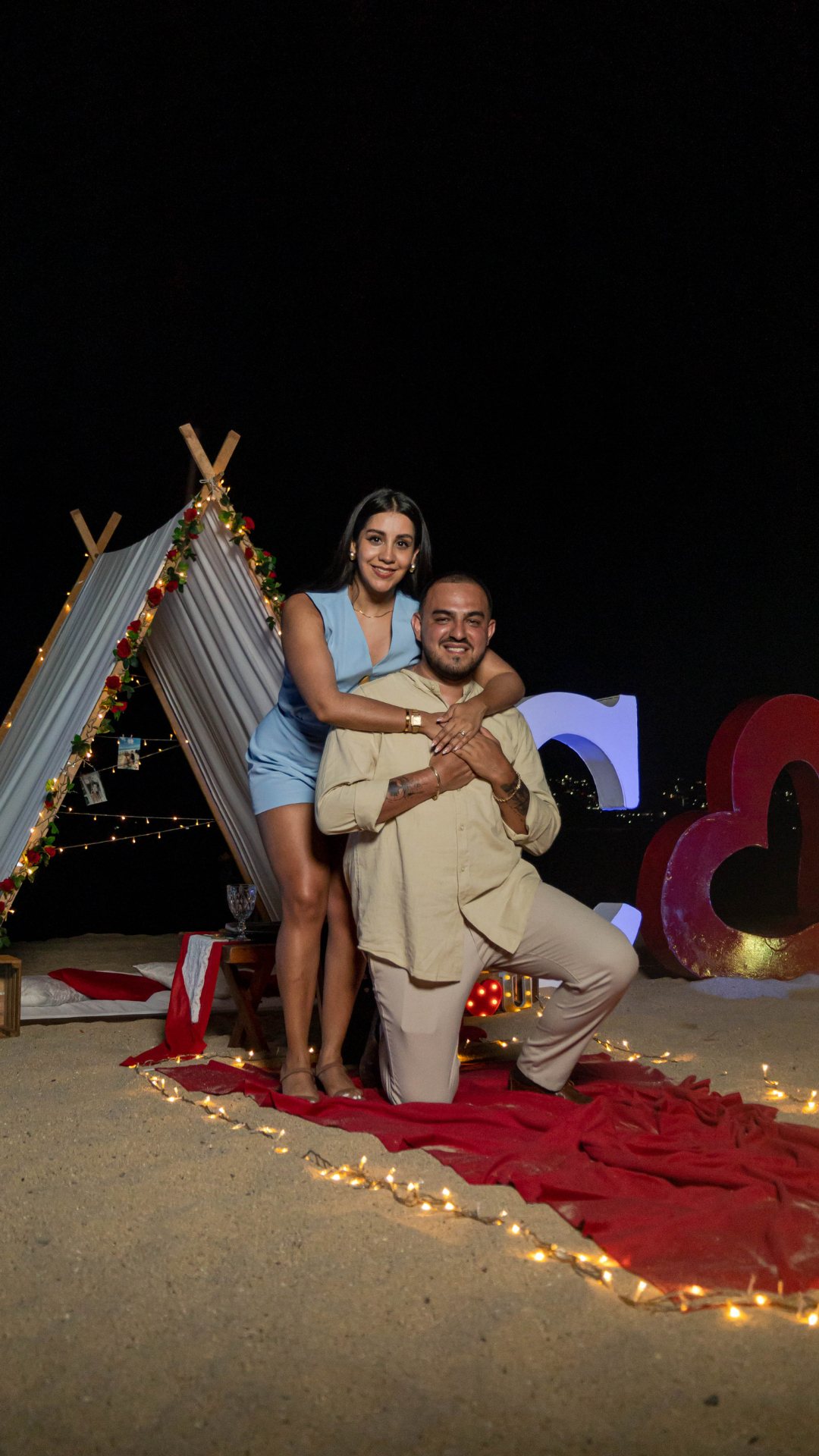 Teepee en playa Acapulco
