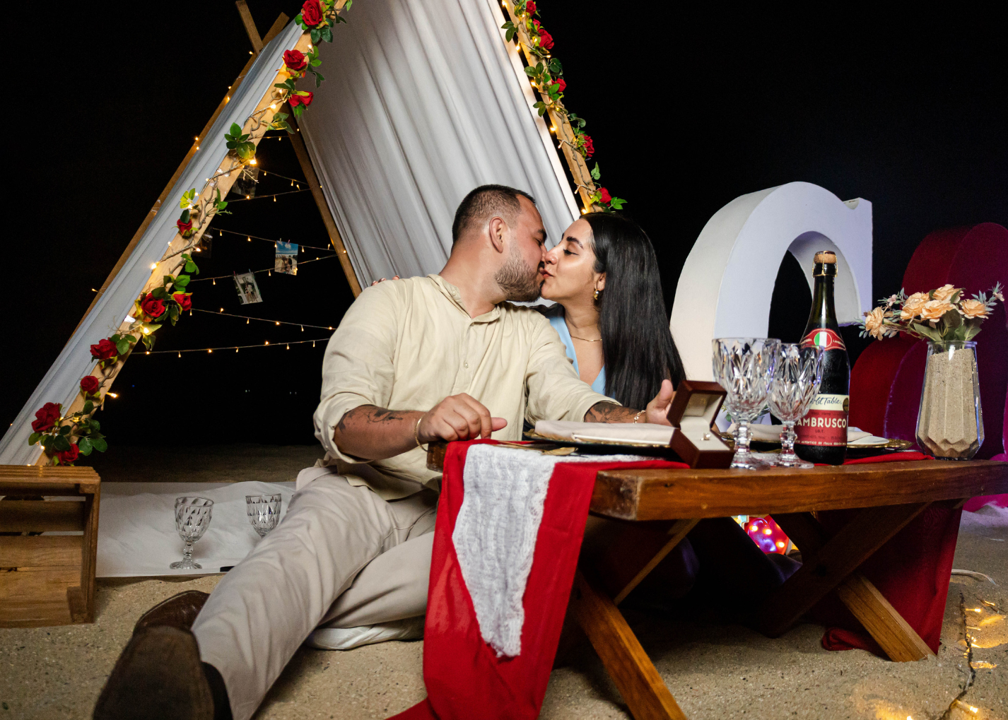 Teepee en playa Acapulco