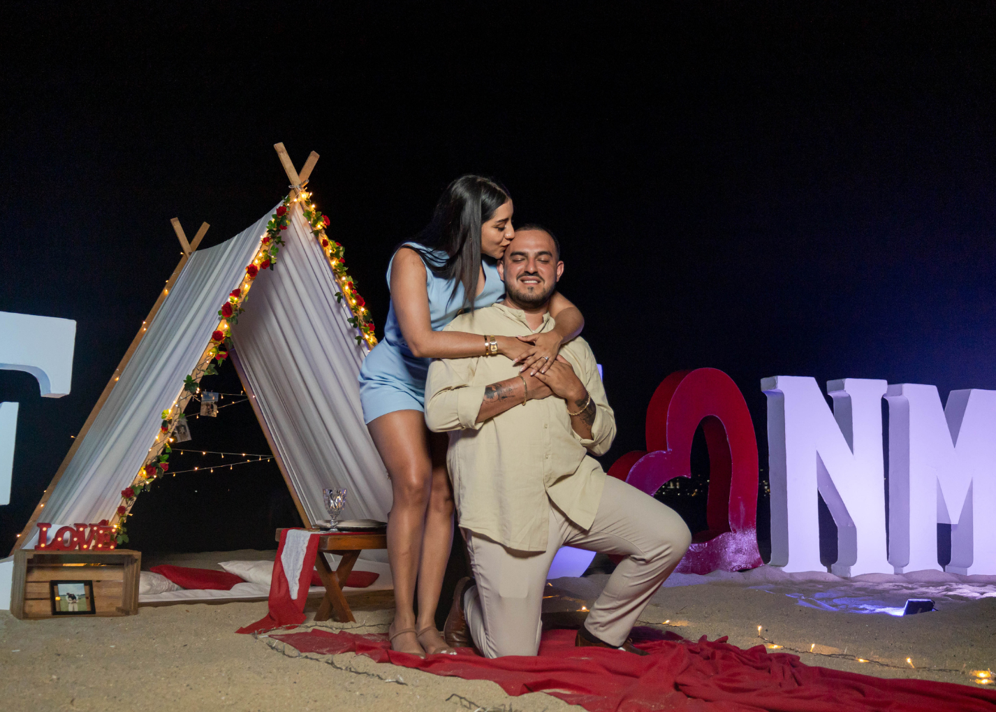 Teepee en playa Acapulco
