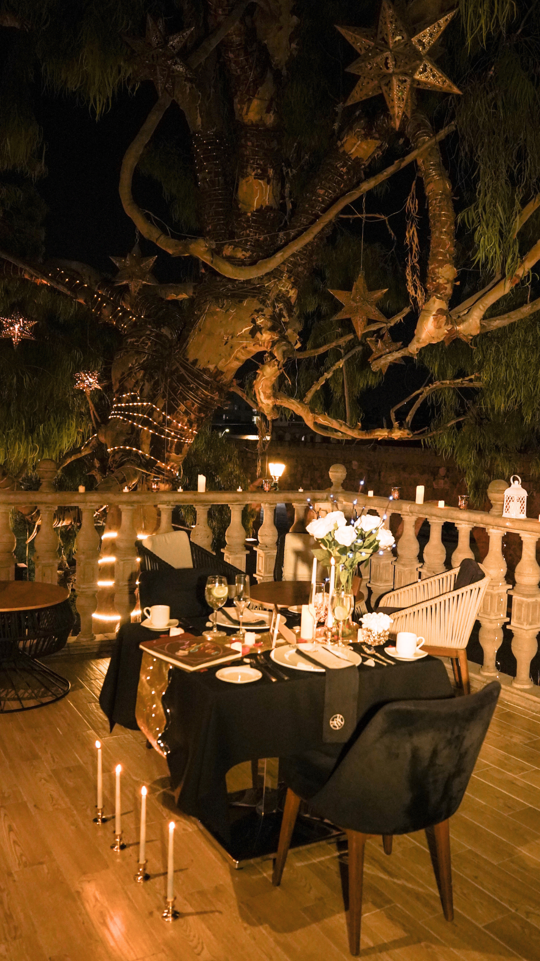 Cena romántica Balcón Morelia