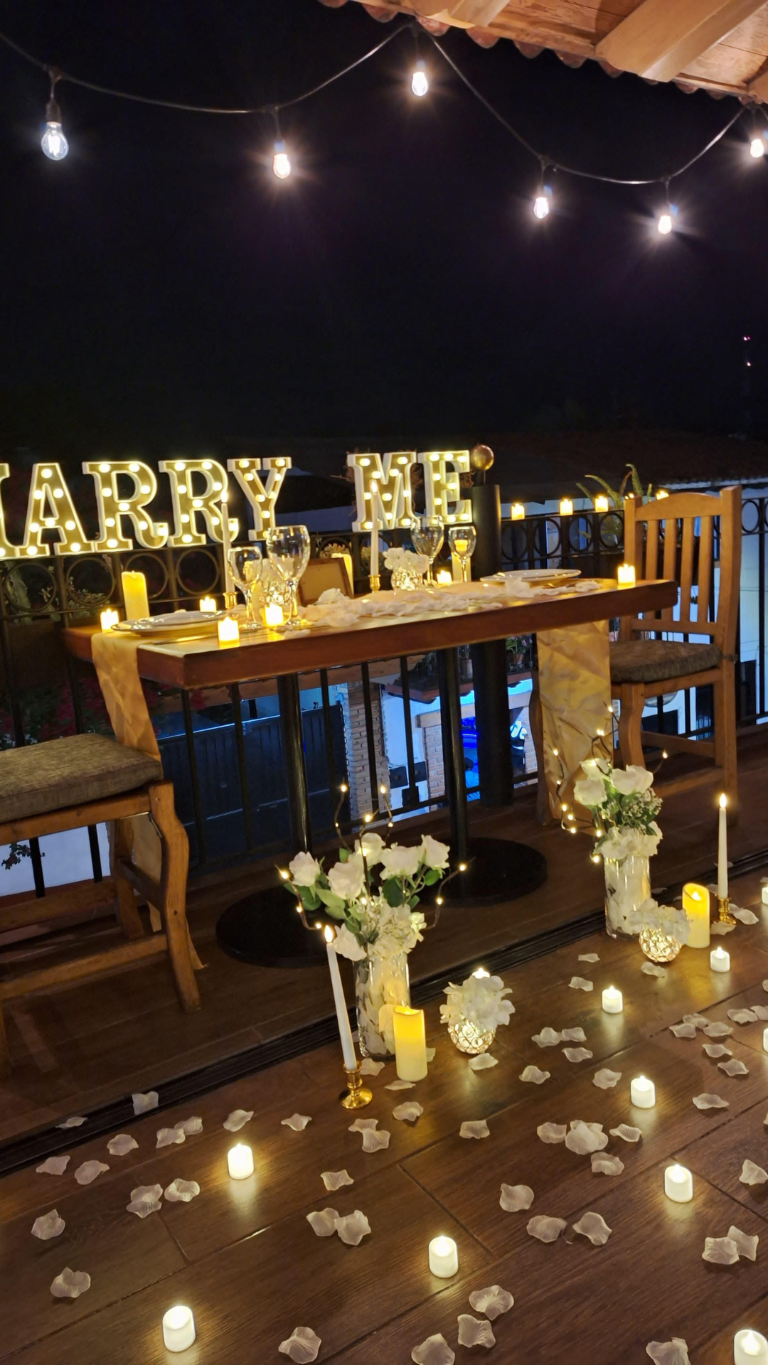 Cena romántica Balcón Valle de Bravo