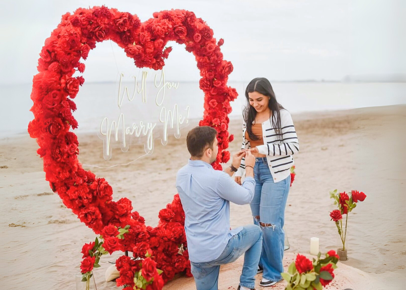 Corazón en playa Veracruz