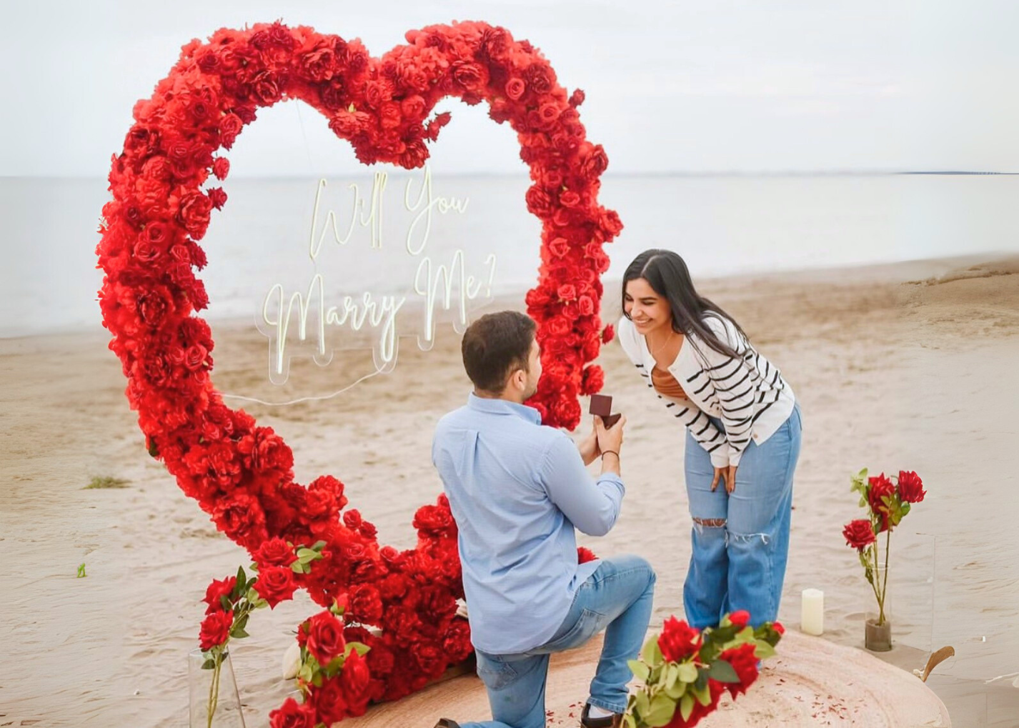 Corazón en playa Veracruz