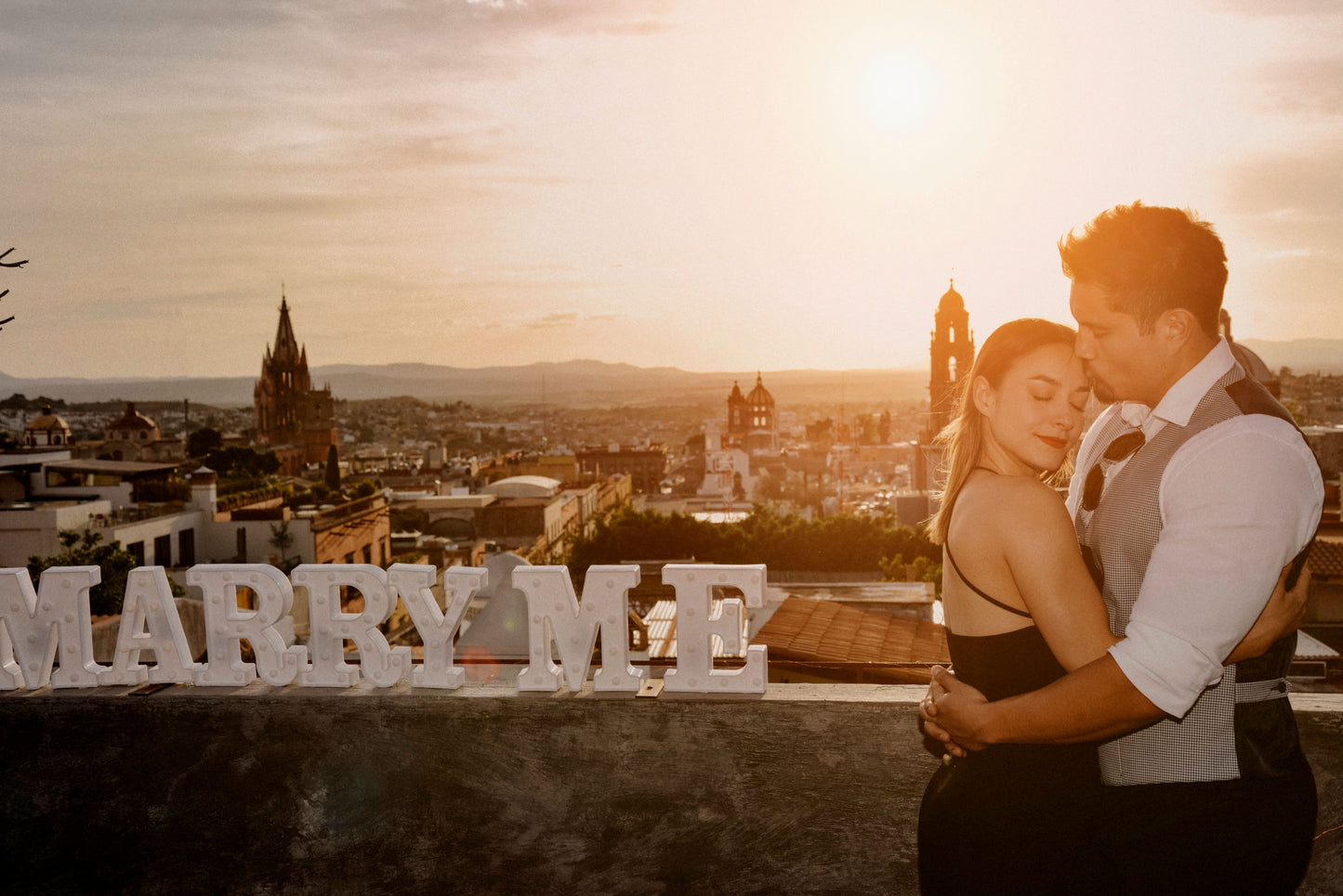 Pedida de matrimonio en San Miguel de Allende