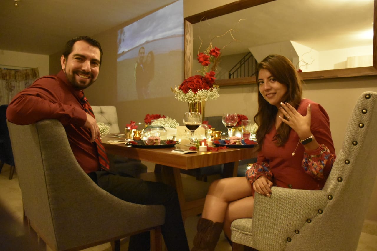 Cena romántica en casa en León Gto