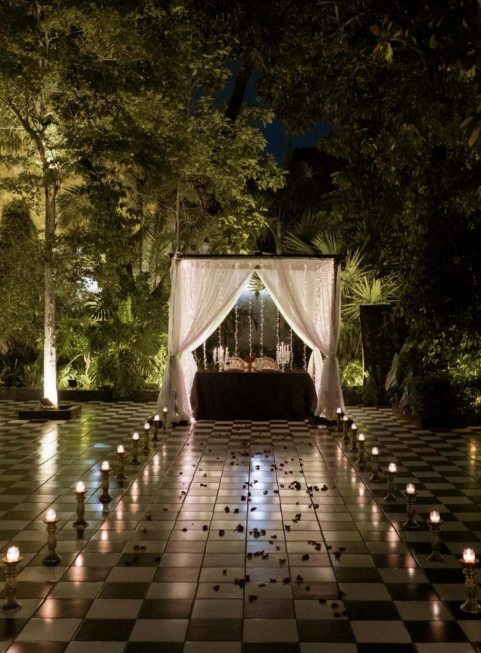 Cena romántica al aire libre - Guadalajara