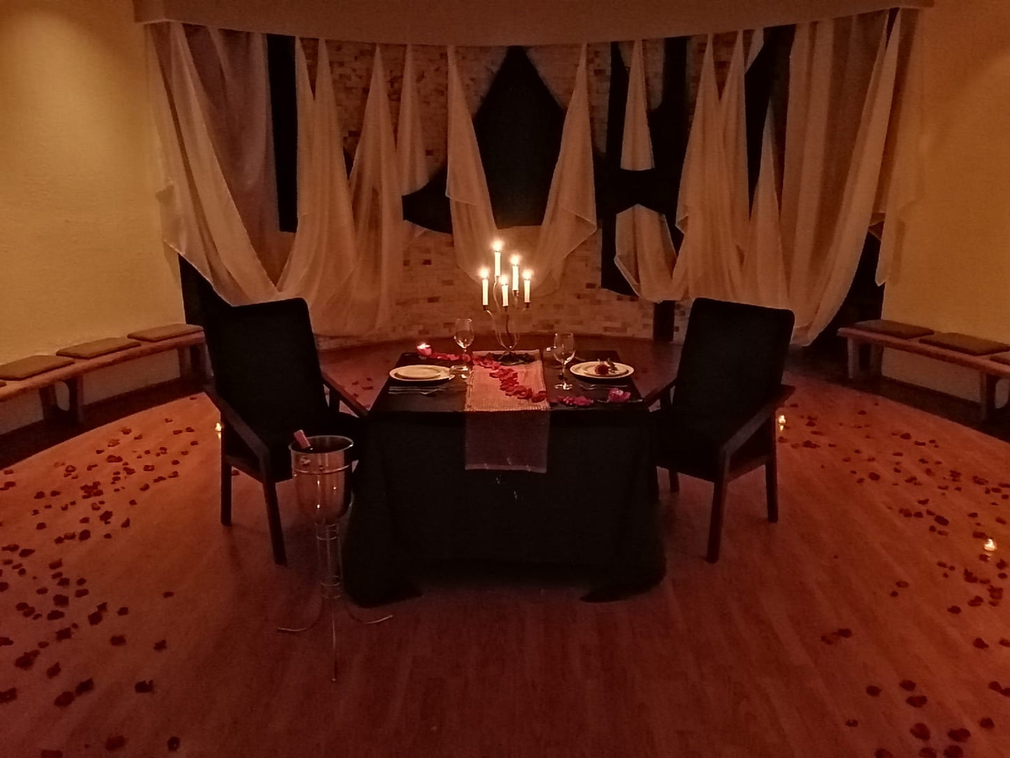 Cena privada romántica en CDMX