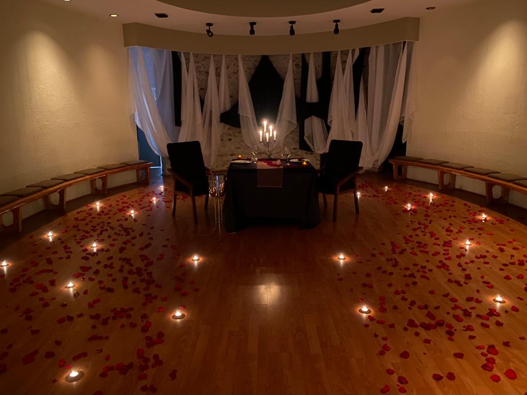 Cena privada romántica en CDMX