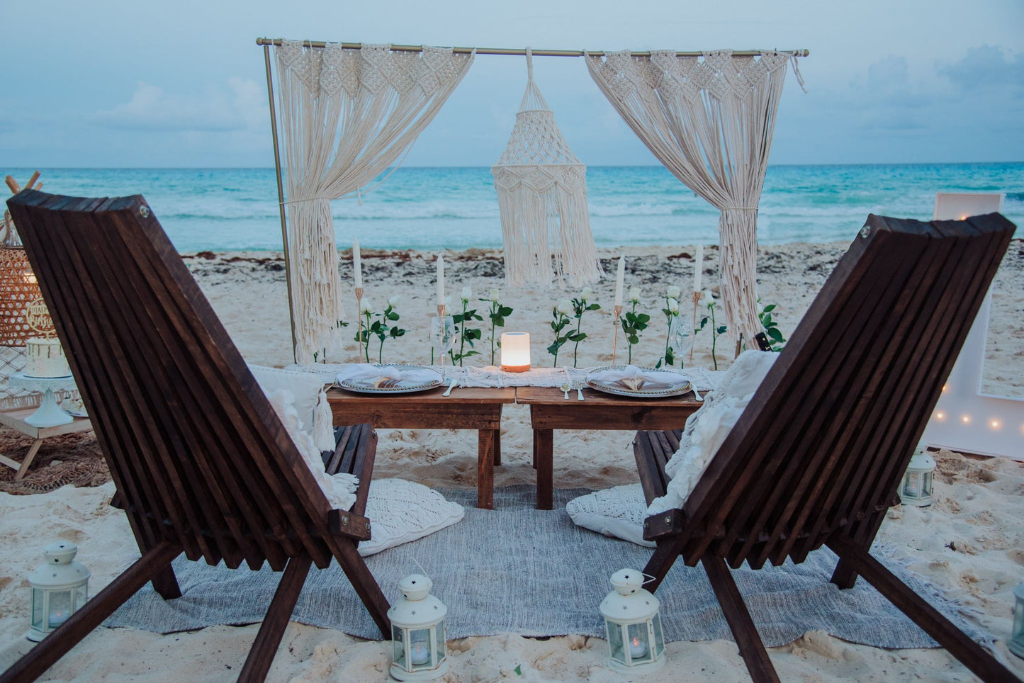 Cena romántica Bohemia Cancún