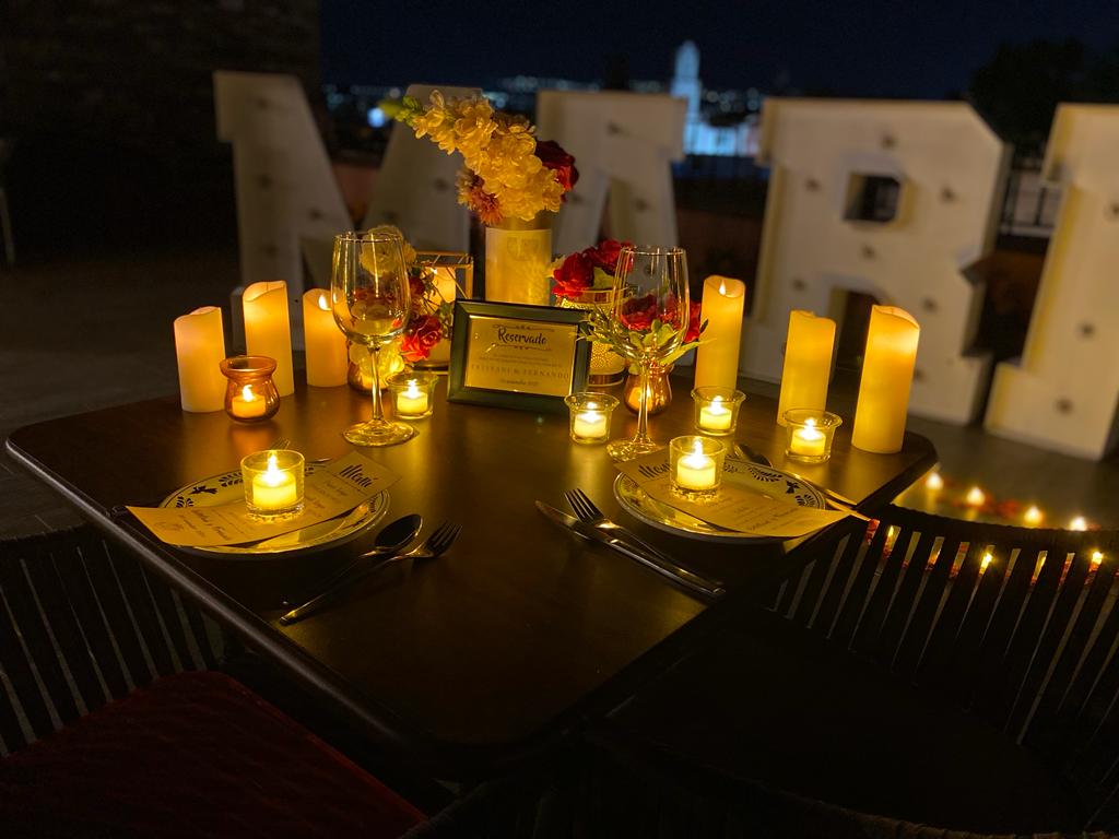 Cena privada Terraza CDMX