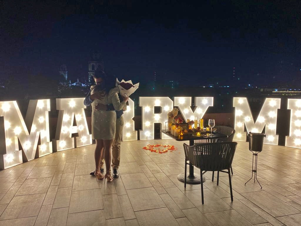Cena romántica en terraza San Luis Potosí