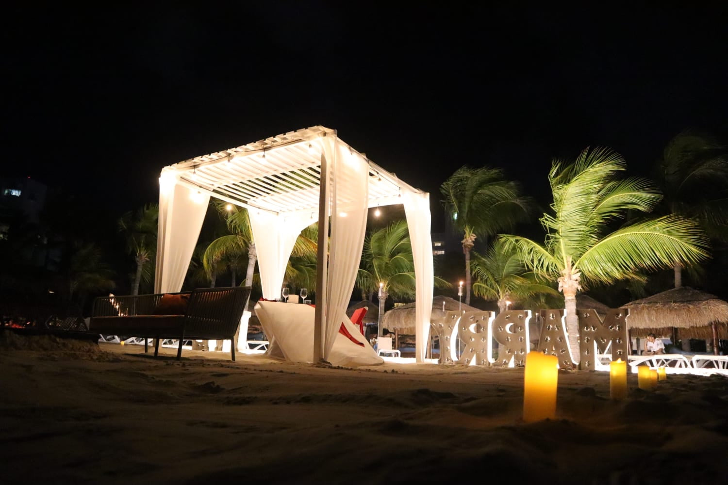 Pedida de mano en Cancún