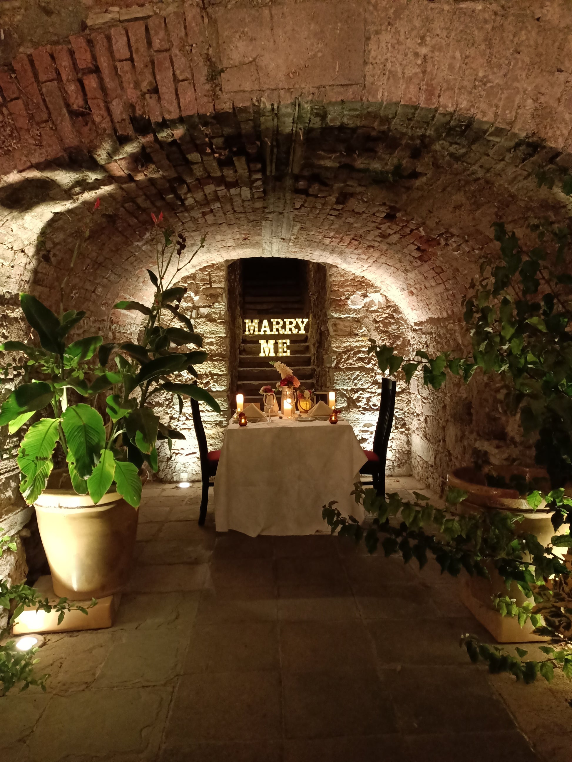 Cena romántica Tunel Guanajuato