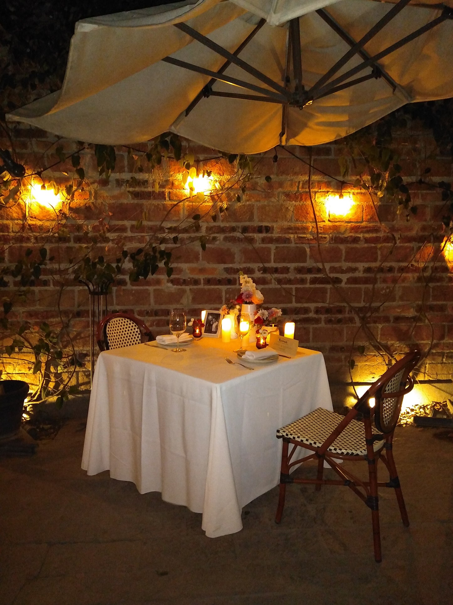 Cena al aire libre en León Gto
