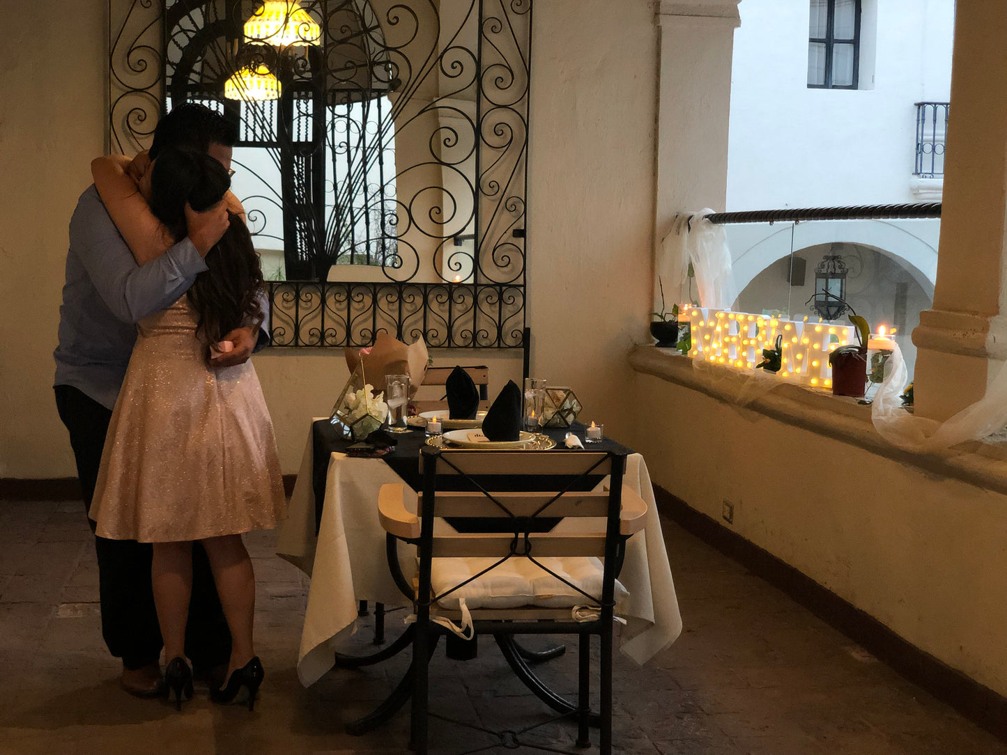 Entrega de anillo de compromiso en Qro