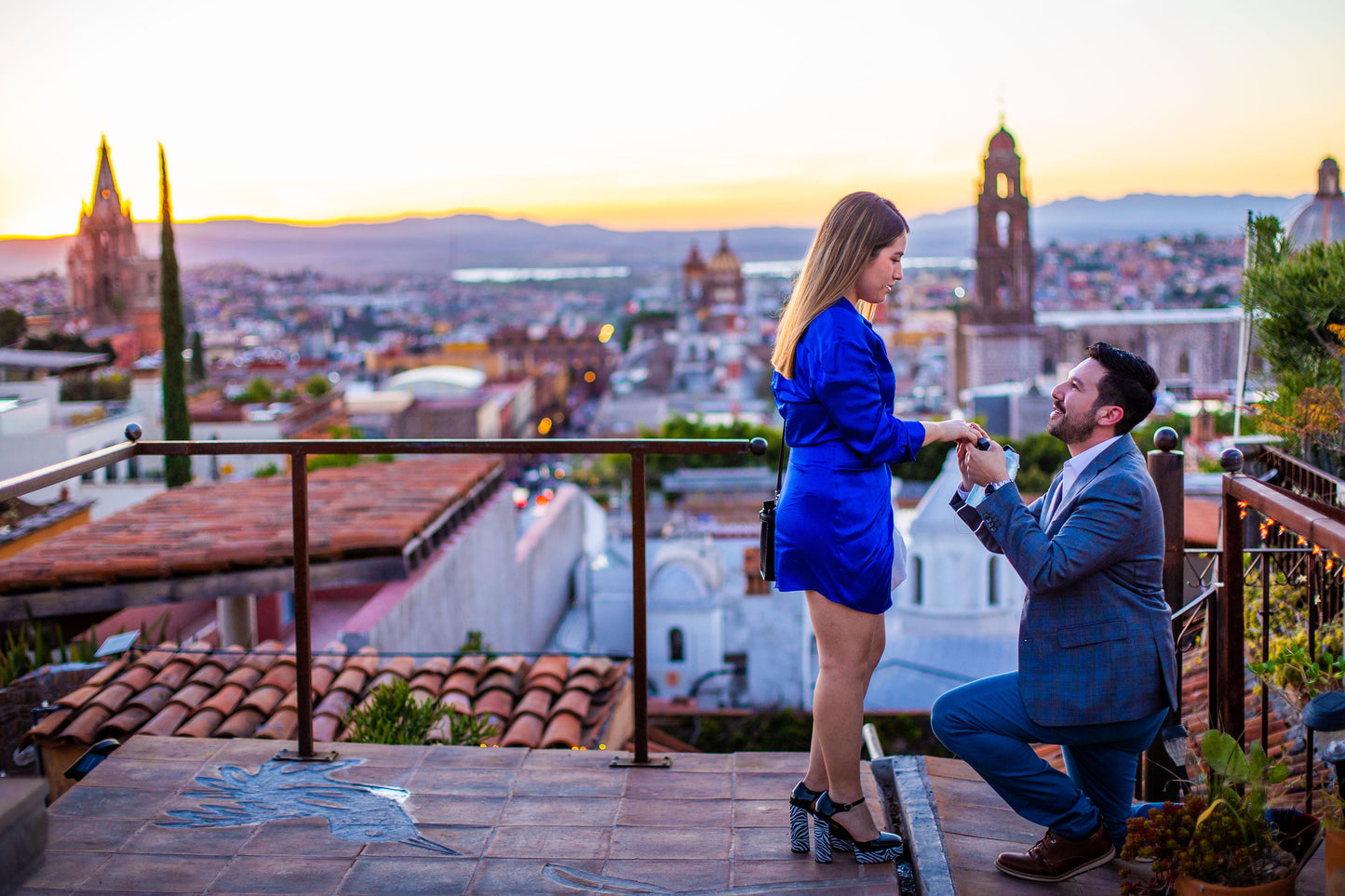 Pedida de matrimonio en San Miguel de Allende