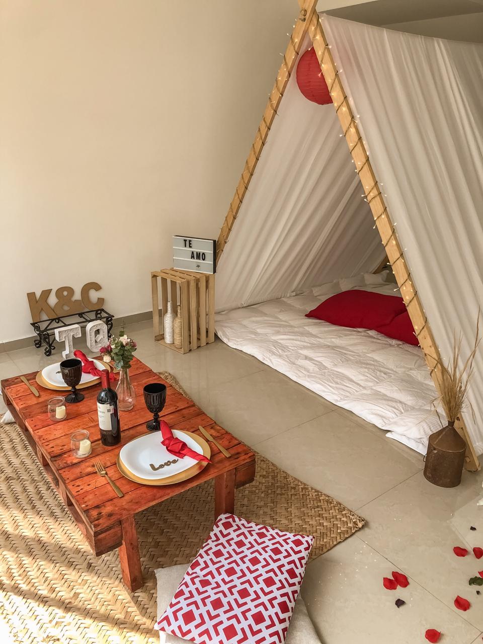 Teepee para parejas a domicilio en Guadalajara