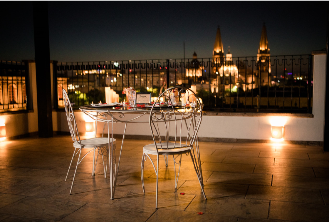 cena romantica Guadalajara