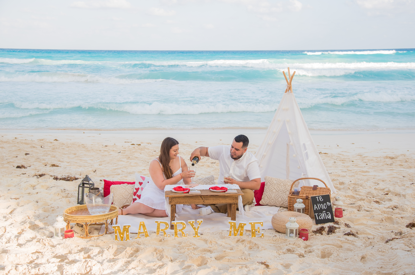 Picnic en la playa - Cancún