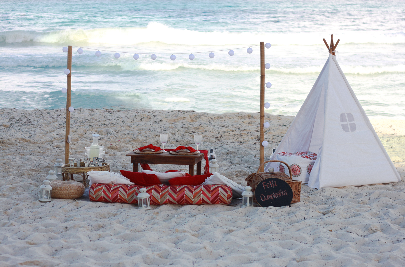 Picnic en la playa - Cancún