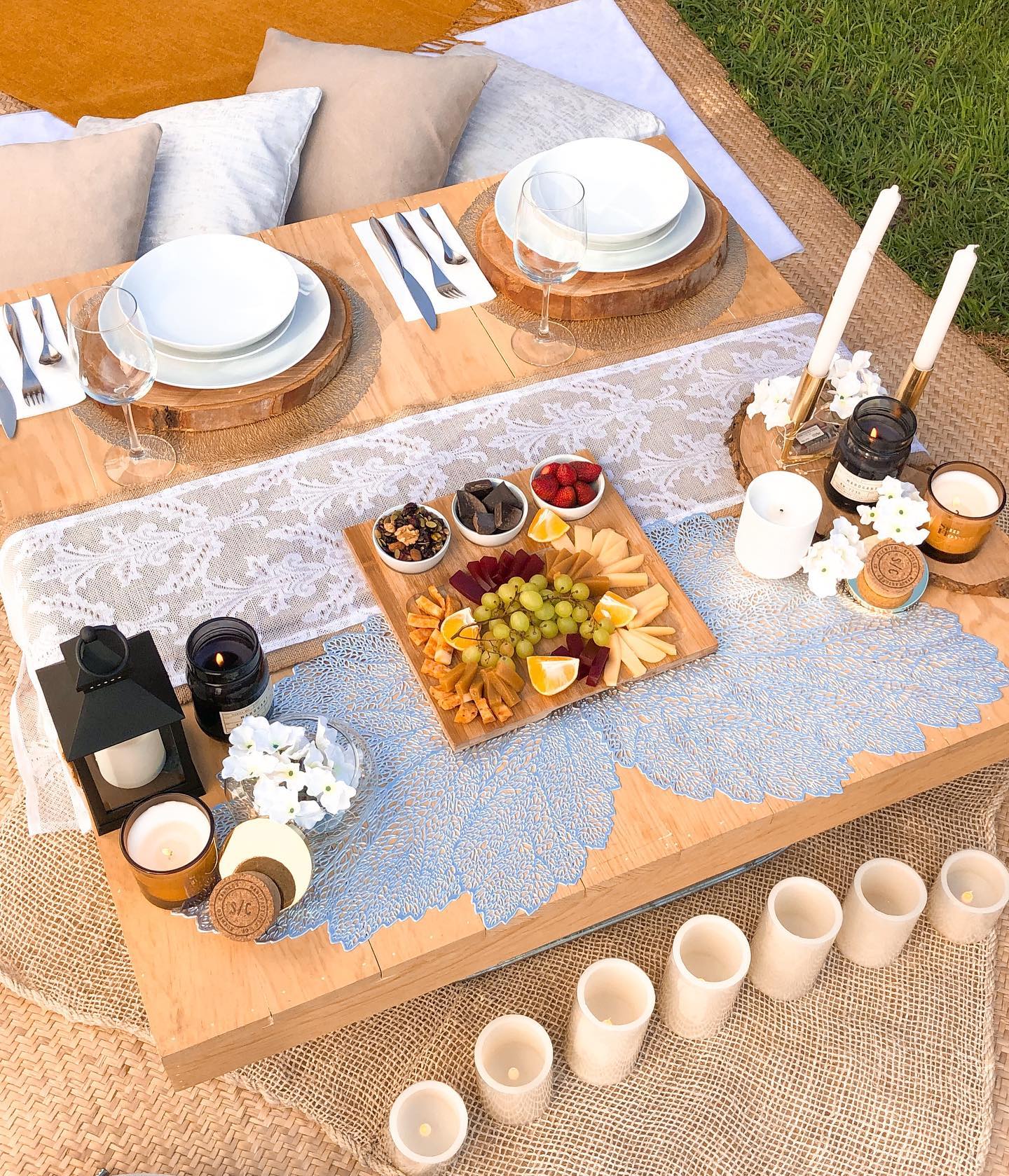 Cena romántica en Teepee Querétaro