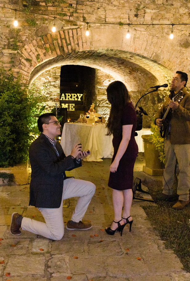 Cena romántica Tunel Guanajuato