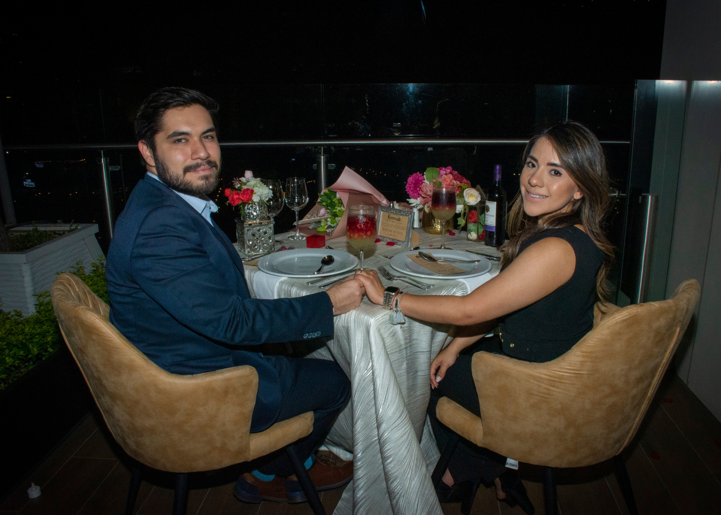 Cena romántica Balcón Monterrey
