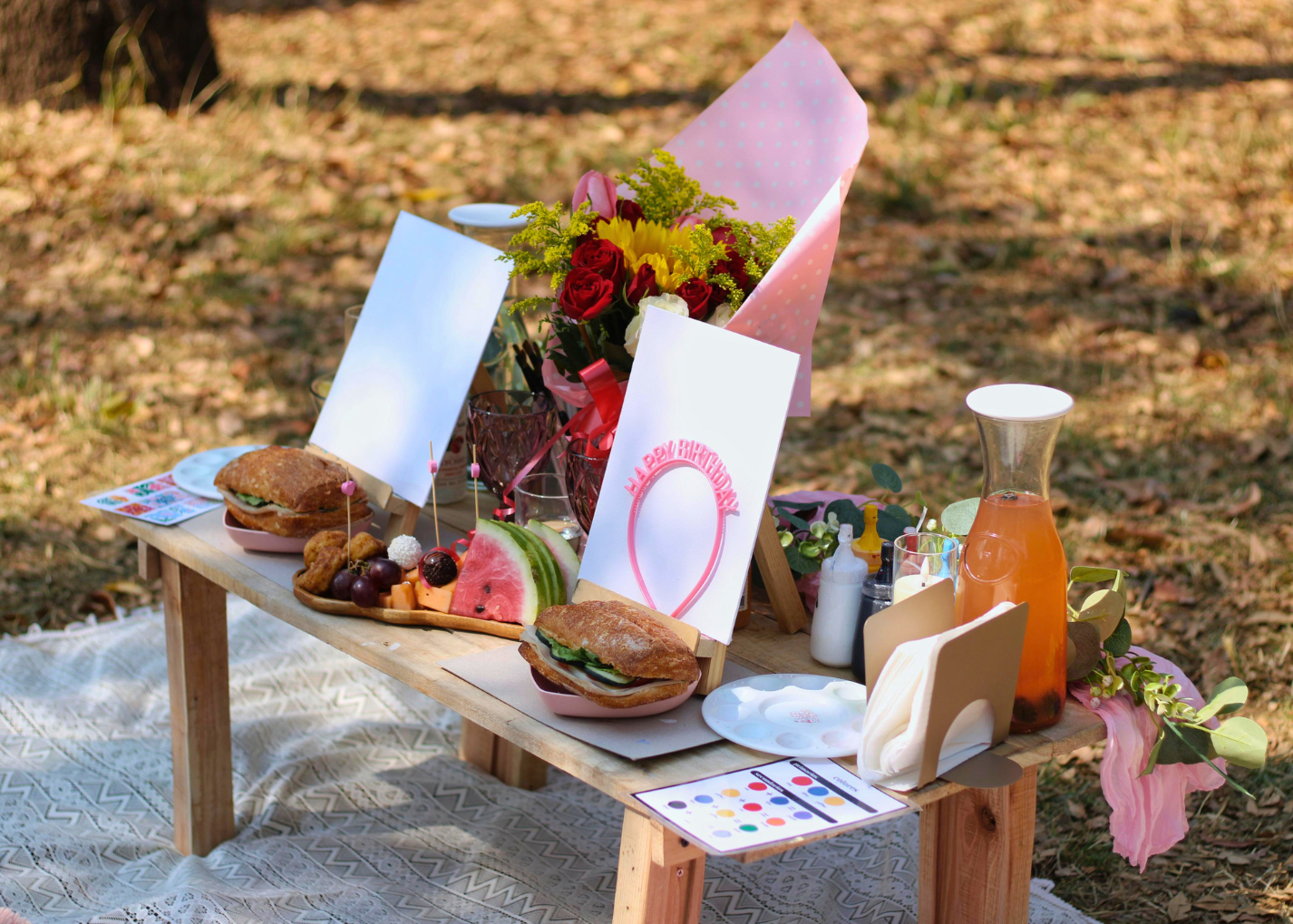 Picnic romántico y Arte