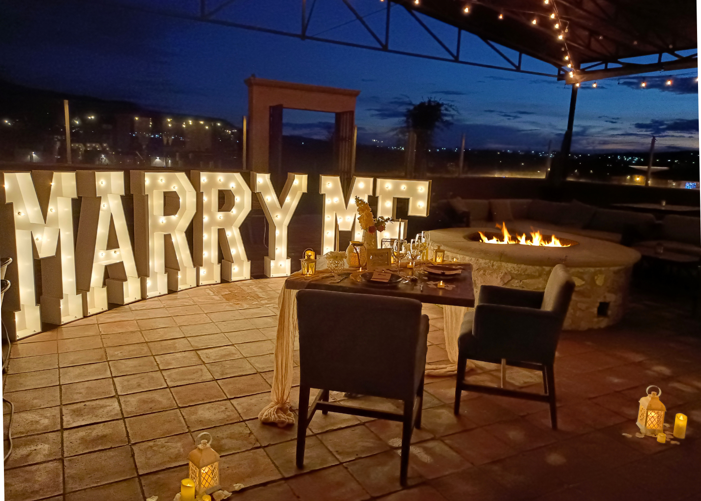 Cena romántica Fogatero San Miguel de Allende