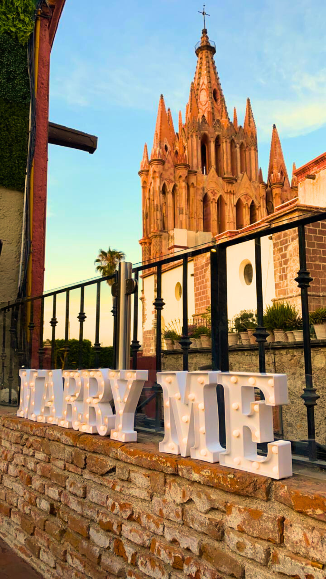 Cena romántica Parroquia San Miguel de Allende