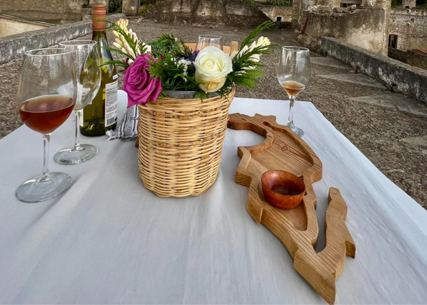 Brindis romántico en Hacienda