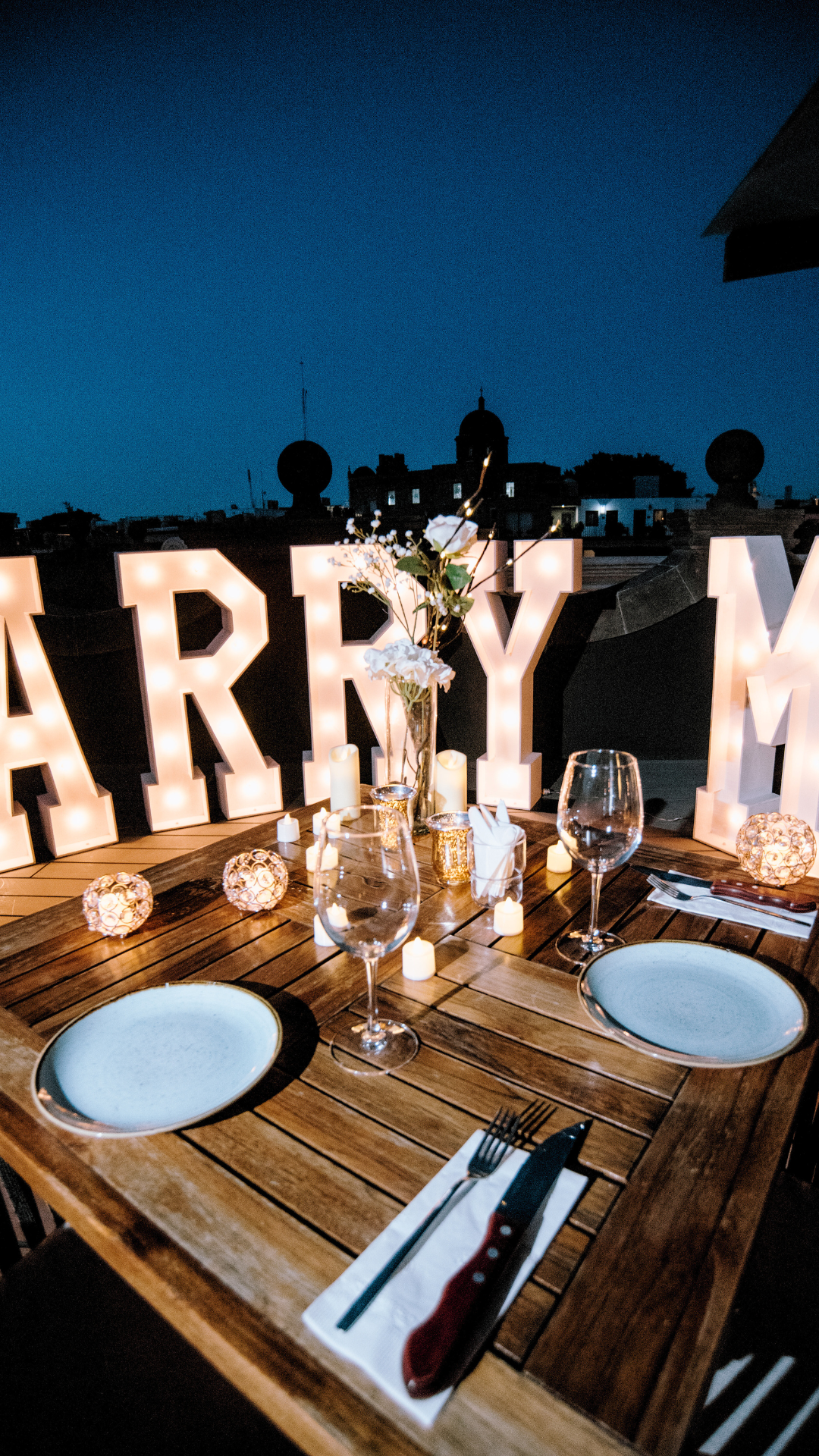 Cena romántica Terraza Querétaro